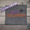 Happy-Halloween-Web-3 Happy Halloween Rhinestone Web Shirt, Crewneck and Hoodie