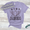 Includes-rhinestones-image Dirt and Diamonds Rhinestone Baseball Tee, Crewneck and Hoodie