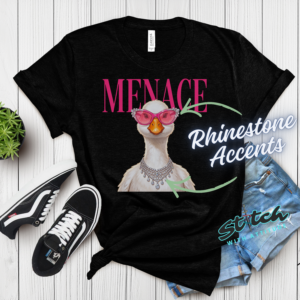 Menace Duck Rhinestone Tee, Crewneck & Hoodie