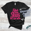 She's From Texas Rhinestone Tee, Crewneck and Hoodie
