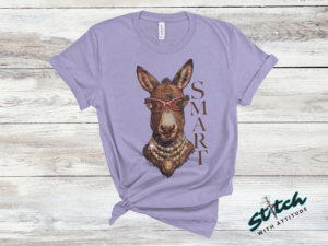 Smart A$$ Rhinestone Donkey Tee, Crewneck and Hoodie