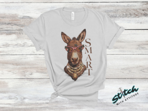 Smart A$$ Rhinestone Donkey Tee, Crewneck and Hoodie