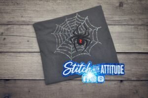 Spider-Web-2 Black Widow Rhinestone Spider Web Shirt, Crewneck and Hoodie