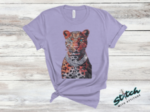 Tiger Vogue Rhinestone Leopard Tee, Crewneck and Hoodie