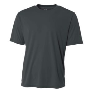 A4 N3142 DryFit short sleeve blank in graphite