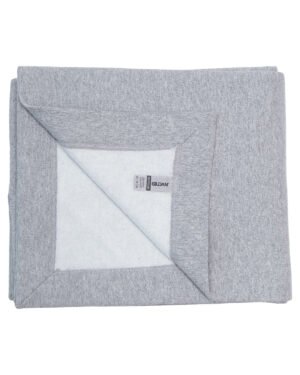 Gildan 18900 sport grey heavy blend fleece stadium blanket for custom embroidery