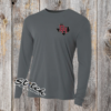 DaddyHack DH Texas Open chest logo on graphite A4 long sleeve