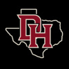Daddy Hack open Texas outline with DH letters design reference