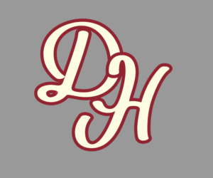 Daddy Hack original cursive DH script logo