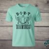 teal-no-rhinestones Dirt and Diamonds Rhinestone Baseball Tee, Crewneck and Hoodie
