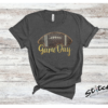 Game Day Glitter Football Embroidered Sweatshirt. You already live at the field. This is what you wear there. A glitter football applique, Game Day in stitched script, and the thre