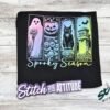 Spooky Season Neon Pastel Goth Halloween Tee - spooky-season-neon-halloween-tee-3.jpg Spooky Season Neon Pastel Goth Halloween Tee. A four-panel Halloween graphic of a ghost, a pumpkin, a black cat and a gothic tower, glowing in neon under Spooky Season script. Fest