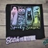 Spooky Season Neon Pastel Goth Halloween Tee - spooky-season-neon-halloween-tee-4.jpg Spooky Season Neon Pastel Goth Halloween Tee. A four-panel Halloween graphic of a ghost, a pumpkin, a black cat and a gothic tower, glowing in neon under Spooky Season script. Fest