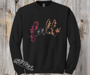 Fall Embroidered Leaf Crewneck - Fall-Embroidered-Leaf-Crewneck-01-black.png Fall Embroidered Leaf Crewneck. The word Fall embroidered in leaves and vines across the chest, in rust, gold, brown and burgundy thread. Black, white, sand or military green.