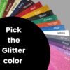 Senior 2027 Glitter Applique Sweatshirt - Senior-2027-Glitter-Sweatshirt-03-glitter-colors.jpg Senior 2027 Glitter Applique Sweatshirt. A large glitter 27 with Senior embroidered in script through the numbers. Your glitter color, your thread color, your garment. For the clas